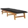 Lounger with synthetic rattan cushion and solid acacia wood by vidaXL, Loungers - Ref: Foro24-319723, Price: 159,62 €, Discou...