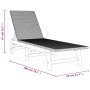 Lounger with synthetic rattan cushion and solid acacia wood by vidaXL, Loungers - Ref: Foro24-319723, Price: 162,47 €, Discou...