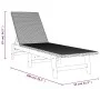 Lounger with synthetic rattan cushion and solid acacia wood by vidaXL, Loungers - Ref: Foro24-319723, Price: 159,62 €, Discou...