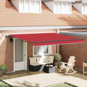 Toldo Retráctil with Rojo 400 x 300 cm tela