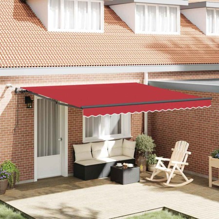 Toldo Retráctil with Rojo 400 x 300 cm tela