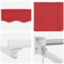 Toldo Retráctil Rojo 400 x 300 cm Poliéster