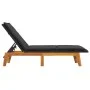Set de muebles de jardín 3 piezas ratán sintético madera acacia de vidaXL, Tumbonas - Ref: Foro24-3154401, Precio: 341,06 €, ...