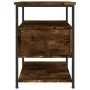 Nachttische 2 Stück, Holzwerkstoff, geräucherte Eiche, 40 x 42 x 56 cm von vidaXL, Nachttische - Ref: Foro24-826028, Preis: 5...