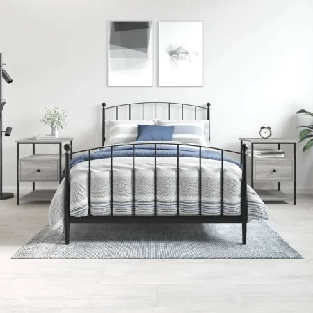Nightstands 2 units Sonoma gray engineered wood 40x42x56 cm by vidaXL, Nightstands - Ref: Foro24-826030, Price: 73,69 €, Disc...