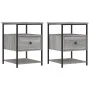 Nightstands 2 units Sonoma gray engineered wood 40x42x56 cm by vidaXL, Nightstands - Ref: Foro24-826030, Price: 73,69 €, Disc...