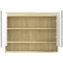 Bathroom cabinet with white and oak MDF mirror 80x15x60 cm by vidaXL, bathroom vanities - Ref: Foro24-331537, Price: 143,29 €...