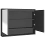 Badezimmerschrank mit anthrazitgrauem MDF-Spiegel 80x15x60 cm von vidaXL, Badezimmerwaschtische - Ref: Foro24-331536, Preis: ...