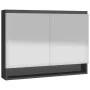 Badezimmerschrank mit anthrazitgrauem MDF-Spiegel 80x15x60 cm von vidaXL, Badezimmerwaschtische - Ref: Foro24-331536, Preis: ...