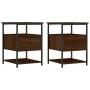 Nachttische, 2 Stück, Eichenbraun, Holzwerkstoff, 40 x 42 x 56 cm von vidaXL, Nachttische - Ref: Foro24-826032, Preis: 73,80 ...