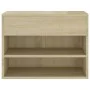 Schuhbank aus Sonoma-Eichensperrholz, 60 x 30 x 45 cm von vidaXL, Schuhregale und Schuhorganisatoren - Ref: Foro24-808741, Pr...