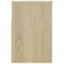 Banco zapatero madera contrachapada roble Sonoma 60x30x45 cm de vidaXL, Zapateros y organizadores de calzado - Ref: Foro24-80...