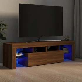 TV-Schrank mit LED-Leuchten Eiche braun 140x36,5x40 cm von vidaXL, TV-Möbel - Ref: Foro24-822643, Preis: 126,09 €, Rabatt: %