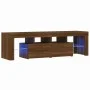 TV cabinet with LED lights oak brown 140x36.5x40 cm by vidaXL, TV Furniture - Ref: Foro24-822643, Price: 126,09 €, Discount: %