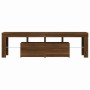 TV-Schrank mit LED-Leuchten Eiche braun 140x36,5x40 cm von vidaXL, TV-Möbel - Ref: Foro24-822643, Preis: 128,70 €, Rabatt: %