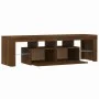 TV cabinet with LED lights oak brown 140x36.5x40 cm by vidaXL, TV Furniture - Ref: Foro24-822643, Price: 126,09 €, Discount: %