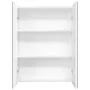 Armario de espejo de baño MDF blanco brillante 60x15x75 cm de vidaXL, Tocadores de baño - Ref: Foro24-331525, Precio: 110,93 ...