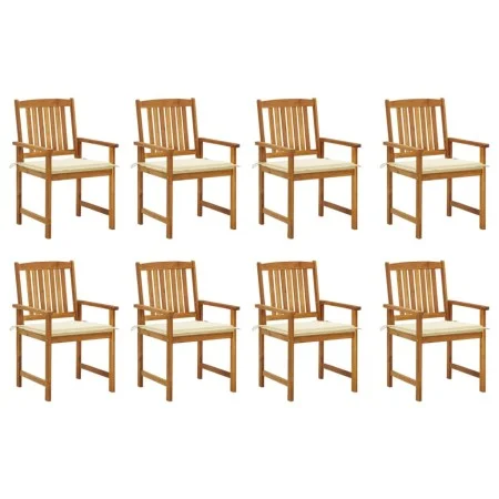 Garden chairs with cushions 8 pcs solid acacia wood by vidaXL, Garden chairs - Ref: Foro24-3078168, Price: 626,74 €, Discount: %