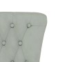 Sessel mit hoher Rückenlehne und hellgrauen Samtknöpfen von vidaXL, Einfache Stühle - Ref: Foro24-352464, Preis: 157,78 €, Ra...