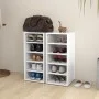 Muebles zapateros 2 uds contrachapada blanco 31,5x35x70 cm de vidaXL, Zapateros y organizadores de calzado - Ref: Foro24-8089...