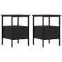 Nachttische 2 Stk. Holzwerkstoff schwarz 34x36x50 cm von vidaXL, Nachttische - Ref: Foro24-826044, Preis: 79,81 €, Rabatt: %