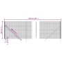 Grüner Zaun aus verzinktem Stahldraht 1,8 x 10 m von vidaXL, Zaunpaneele - Ref: Foro24-154053, Preis: 119,35 €, Rabatt: %
