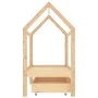 Children's bed frame with pine wood drawer 70x140 cm by vidaXL, Cribs and beds for children - Ref: Foro24-322136, Price: 156,...