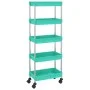 Küchenwagen 5 Ebenen Eisen und ABS türkis 42x29x128 cm von vidaXL, Küchen- und Speisewagen - Ref: Foro24-336334, Preis: 42,16...