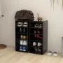 Schuhregal-Möbel, 2 Stück, schwarzes Sperrholz, 31,5 x 35 x 70 cm von vidaXL, Schuhregale und Schuhorganisatoren - Ref: Foro2...