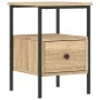 Mesitas noche 2 uds madera ingeniería roble Sonoma 34x36x50 cm