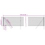 Cerca de alambre verde 0,8x25 m de vidaXL, Paneles de vallas - Ref: Foro24-153912, Precio: 104,29 €, Descuento: %