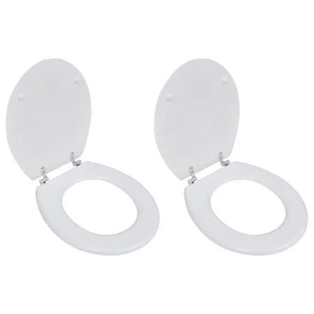 Toilet seat with covers 2 pieces white MDF by vidaXL, Toilet and bidet seats - Ref: Foro24-275907, Price: 75,82 €, Discount: %