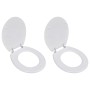 Toilet seat with covers 2 pieces white MDF by vidaXL, Toilet and bidet seats - Ref: Foro24-275907, Price: 62,88 €, Discount: %