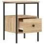 Nachttische, 2 Stück, Holzwerkstoff, Sonoma-Eiche, 34 x 36 x 50 cm von vidaXL, Nachttische - Ref: Foro24-826046, Preis: 71,81...