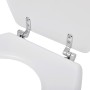 Toilet seat with covers 2 pieces white MDF by vidaXL, Toilet and bidet seats - Ref: Foro24-275907, Price: 62,88 €, Discount: %