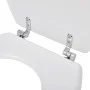 Toilet seat with covers 2 pieces white MDF by vidaXL, Toilet and bidet seats - Ref: Foro24-275907, Price: 75,82 €, Discount: %