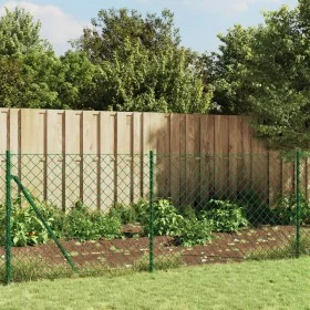 Drahtzaun mit grünem Flansch 1x10 m von vidaXL, Zaunpaneele - Ref: Foro24-153937, Preis: 53,72 €, Rabatt: %