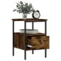 Bedside tables 2 units smoked oak engineered wood 34x36x50 cm by vidaXL, Nightstands - Ref: Foro24-826048, Price: 64,59 €, Di...