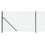 Wire fence with green flange 1.1x25 m by vidaXL, fence panels - Ref: Foro24-153946, Price: 116,57 €, Discount: %