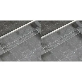 Linearer Duschablauf 2 Stück 930x140 mm Edelstahl von vidaXL, Abflüsse - Ref: Foro24-275951, Preis: 120,50 €, Rabatt: %