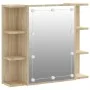 Möbel mit Spiegel und LED-Leuchten Sonoma-Eiche 70x16,5x60 cm von vidaXL, Badezimmerwaschtische - Ref: Foro24-808876, Preis: ...