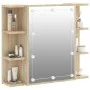 Furniture with mirror and LED lights Sonoma oak 70x16.5x60 cm by vidaXL, bathroom vanities - Ref: Foro24-808876, Price: 70,48...