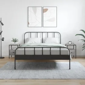 Mesitas noche 2 uds madera ingeniería gris Sonoma 34x36x50 cm de vidaXL, Mesitas de noche - Ref: Foro24-826050, Precio: 72,39...