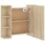 Furniture with mirror and LED lights Sonoma oak 70x16.5x60 cm by vidaXL, bathroom vanities - Ref: Foro24-808876, Price: 70,48...