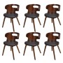 Esszimmerstühle 6 Einheiten Kunstleder braun von vidaXL, Essstühle - Ref: Foro24-270042, Preis: 658,82 €, Rabatt: %