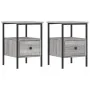 Nightstands 2 units Sonoma gray engineered wood 34x36x50 cm by vidaXL, Nightstands - Ref: Foro24-826050, Price: 72,39 €, Disc...