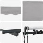 Toldo Retráctil Gris claro 400 x 350 cm tela