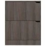 Zapatero de 2 puertas madera ingeniería roble gris 59x24x74 cm de vidaXL, Zapateros y organizadores de calzado - Ref: Foro24-...