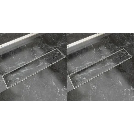 Desagüe lineal de ducha 2 piezas 530x140 mm acero inoxidable de vidaXL, Desagües - Ref: Foro24-275947, Precio: 85,84 €, Descu...