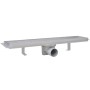 Desagüe lineal de ducha 2 piezas 530x140 mm acero inoxidable